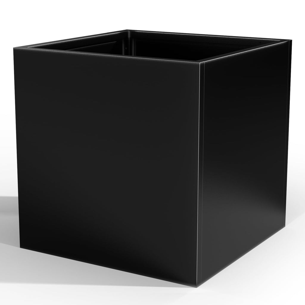 Metal Planter Box for Outdoor Plants 26" L x 26" W x 26", Heavy Duty Steel Large Square Planter Box with Removable