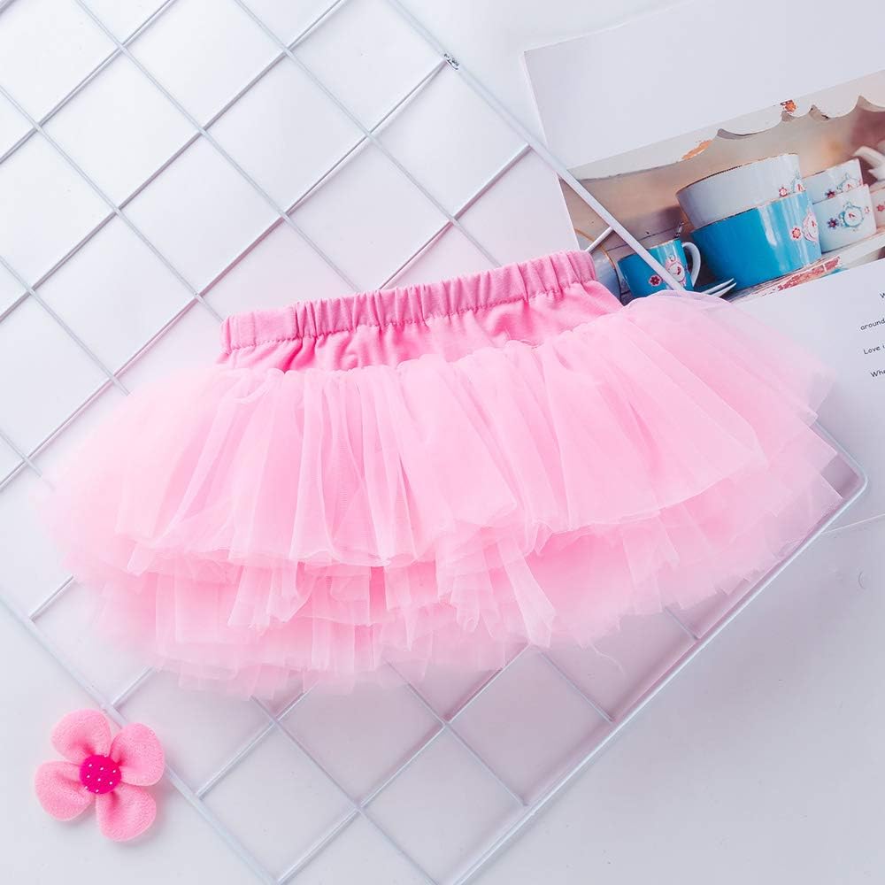 Baby Girls Soft Tutu Skirt Toddler Ruffled Pants Diaper Cover