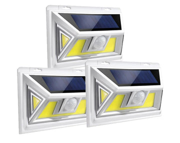 Upgrade with Magnet 3Pack Solar Motion Sensor Lights, Ultra Bright Outdoor Lights, 270 ° Wide Angle Waterproof Safety