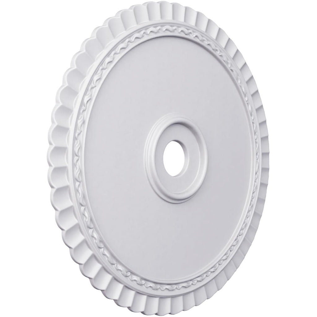 Blake Ceiling Medallion, 23 5/8"OD x 1"P, Factory Primed