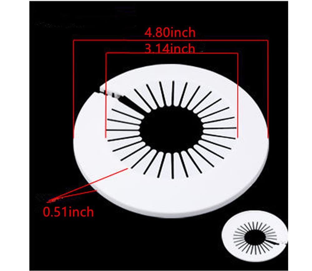 Wall Flange Easy Installation Plastic Radiator Escutcheon Water Pipe Drain Line Cover Collar Wall Pipe Cover