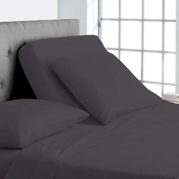 100% Microfiber 4-Piece Split Top Sheets Sets for Adjustable Bed with 18" Inch Deep Pocket Flex Head