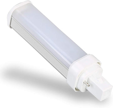 2pcs G24d 2Pin 7W Plug in CFL LED Bulb Replacement Rotatable PL Horizontal Recessed Downlight 600-800lm Sideview CFL