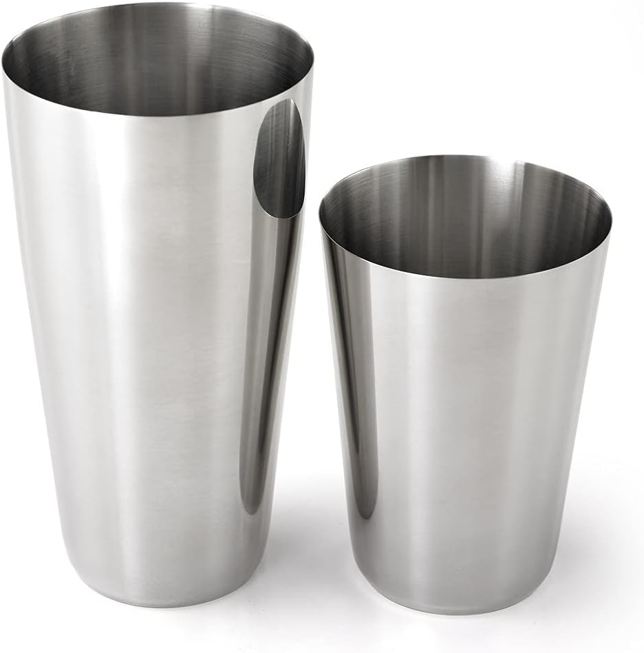 Superfly Tin Set Cocktail Shaker, (18 oz and 28 oz), Heavyweight Stainless, (M37161)
