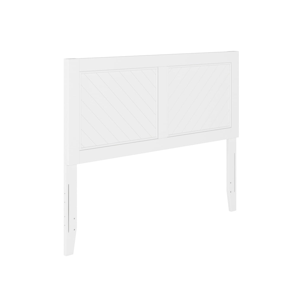 Canyon Solid Wood Rustic Farmhouse Headboard, White
