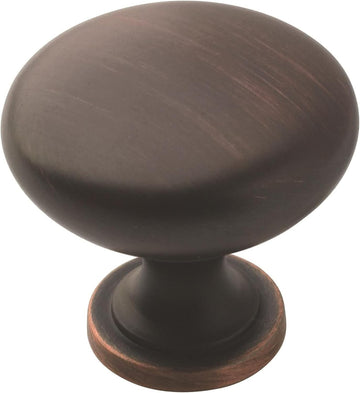 | Cabinet Knob | Oil Rubbed Bronze | 1-1/4 inch (32 mm) Diameter | Edona | 10 Pack | Drawer Knob | Cabinet Hardware