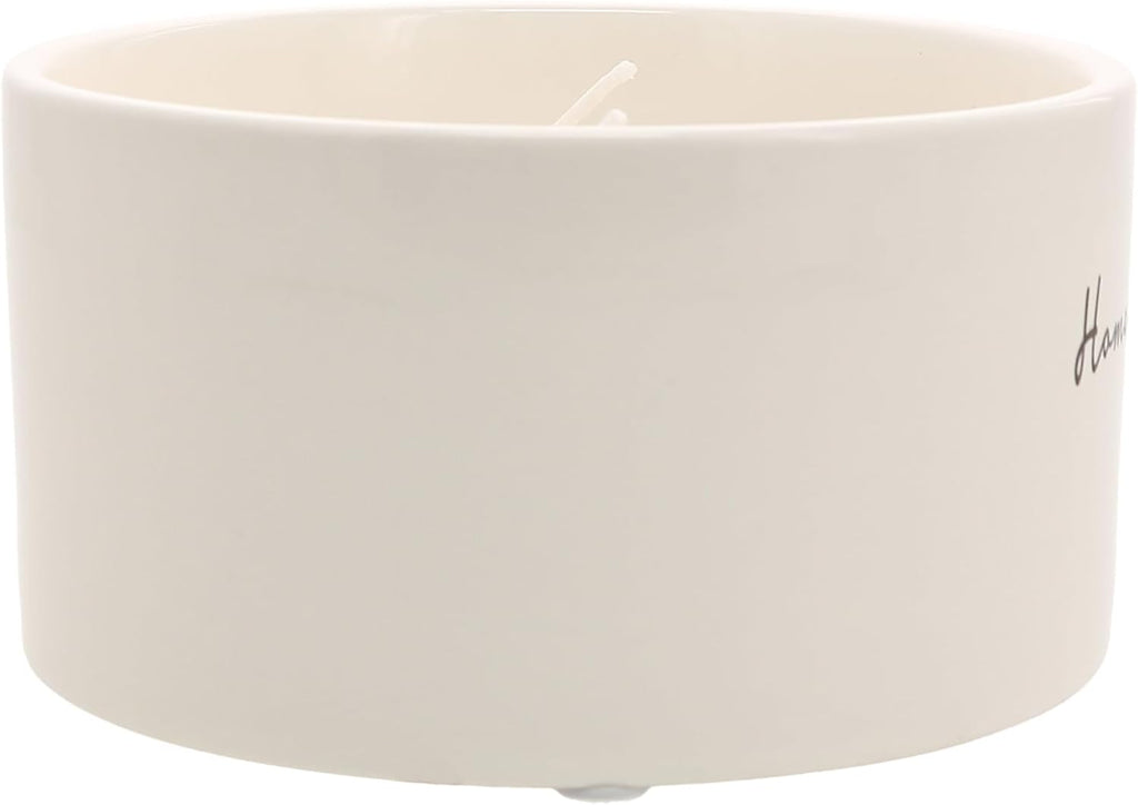 Home Sweet Home - 10 oz Soy Wax Ceramic Vessel Candle Housewarming Apartment-Warming Gift Present Neutral Home Decor