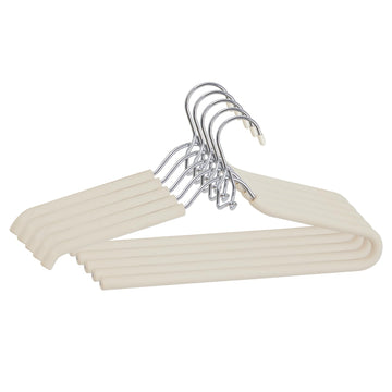 Foam Sponge Padded Non Slip No Crease Clothing Suit Pants Hangers Beige 5