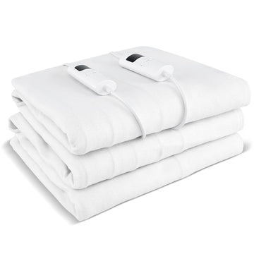 Heated Mattress Pad Queen Size 60x80 Inch, Dual Control Zone Heating Pad Electric Mattress Pad with 9 Heat Settings