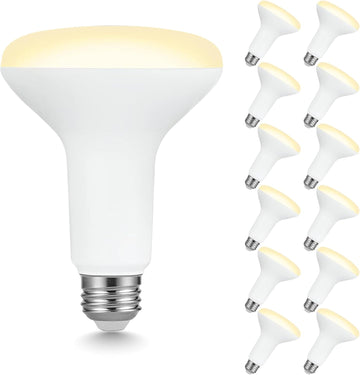 BR30 LED Flood Light Bulbs, 7.5W Equivalent 65W, 650LM, Dimmable, 2700K Soft White, CRI 80, 110° Beam Angle, E26