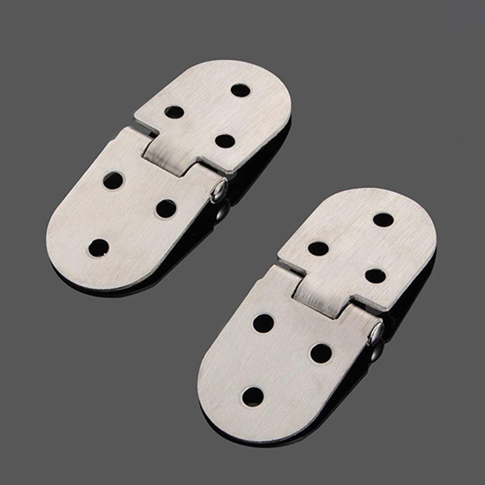 4Pcs 90 Degree Solid Hinge, Cabinet Door Hinges, Flush Cabinet Hinges, with Screws (Silver)