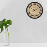 Presentime & Co 10" Farmhouse Series Wall Clock, Cottage Style, Vintage Design, Oil Rubbed Bronze