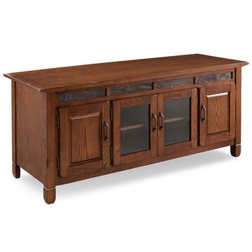 TV Stand, 60", Distressed Rustic Autumn