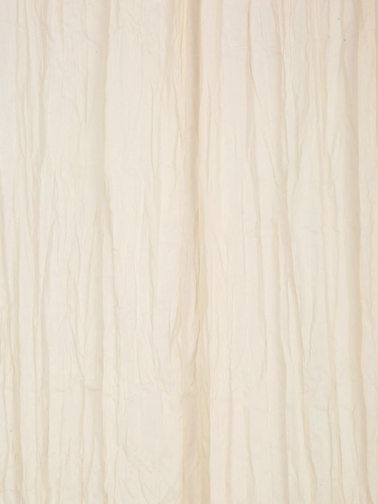 Crinkle Sheer Curtains 84 inch Long 2 Panels Set Light Filtering Rod Pocket Curtain Set for Door Panel Living Room