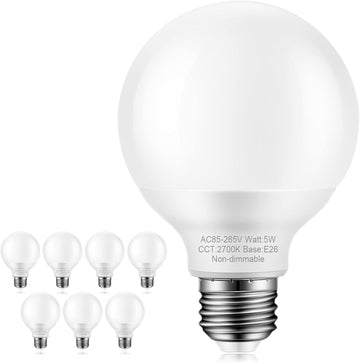 Vanity Light Bulbs, 60W Equivalent, Warm White 2700K