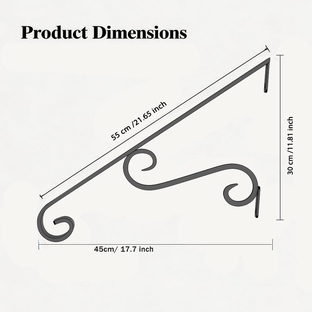 Outdoor Stair Handrails, 1-2 Steps Art Porch Handrails