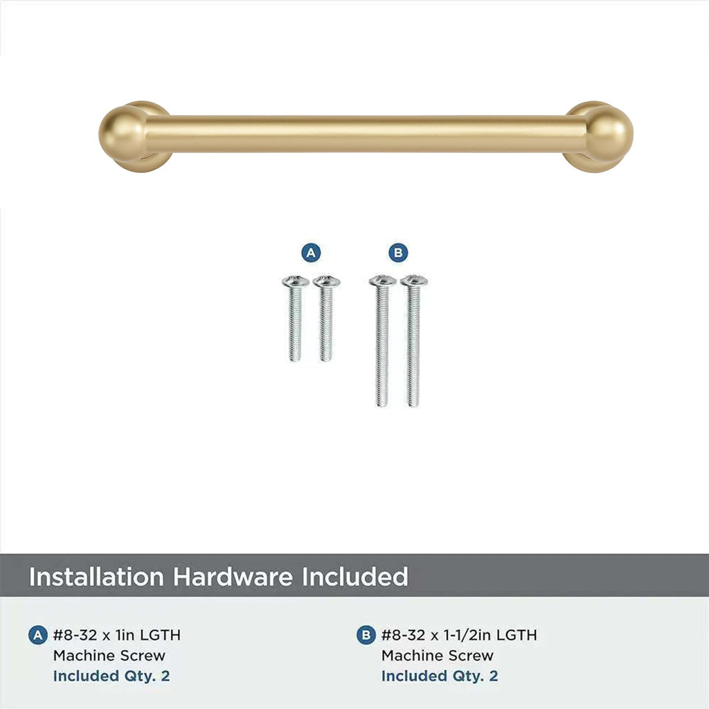 5 Pack 10 inch(256mm) Hole Center Brushed Gold Cabinet Pulls Solid Heavy-Duty Matte Gold Kitchen Cabinet Hardware for