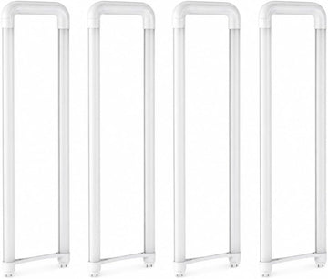 U Shaped Led Tube Lights, T8 T12, 18W 2400LM, 3500K Warm White, Dual-Ended Powered, Remove Ballast, Replacement U