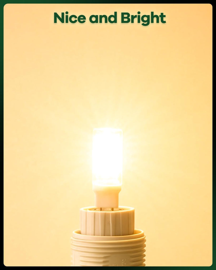 LED Bulbs 120V, 35W Q35/GY6.35/CL/120V Halogen Replacement, JC Type Bi-Pin Base Microwave Light, Under Cabinet