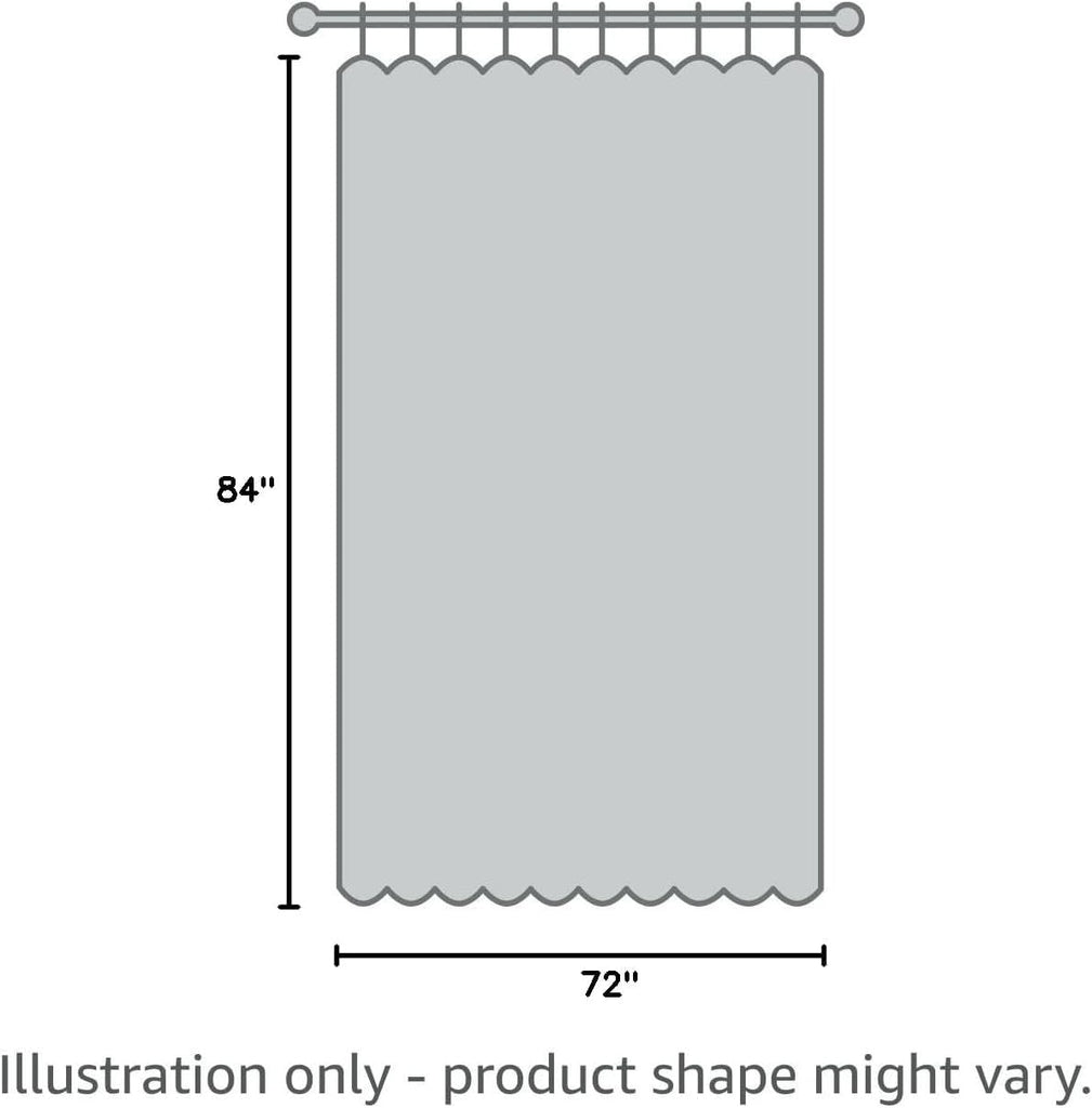 Linen Fabric Sets -Button Hole Waterproof Lightweight Washable Privacy Shower Curtains for Bathtub with 12 Metal