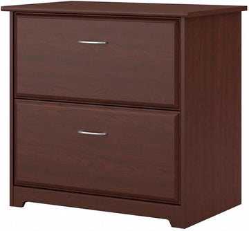 Home Cabot 2 Drawer Lateral File Cabinet in Harvest Cherry, Home Office Chest for Letter, Legal, and A4-size Document
