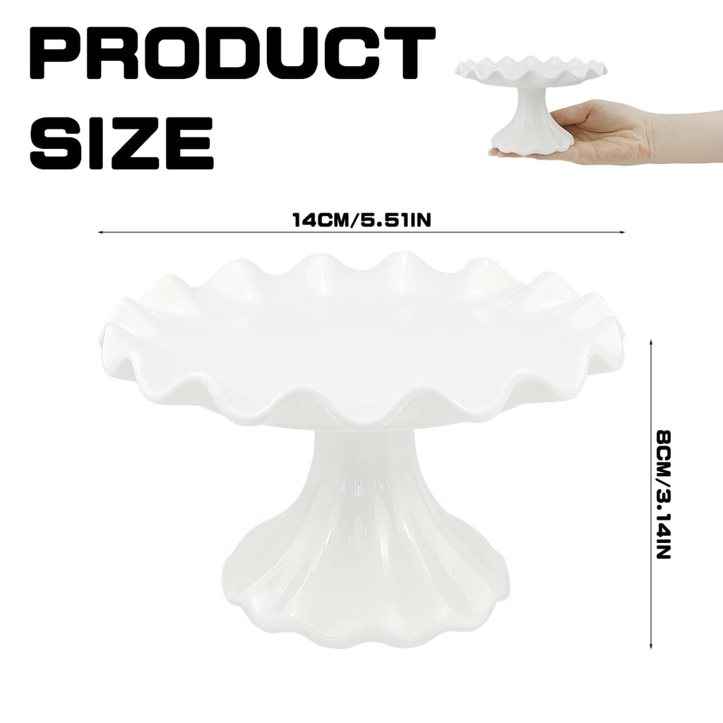 Ceramic Cake Stand, Dessert Pedestal Stand for Birthday Wedding 5.5Inch