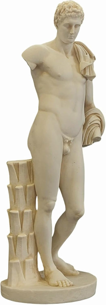 Hermes Statue Museo Pio Clementino Roman Sculpture Solid Alabaster Figurine Ancient Greek Roman Mythology Museum