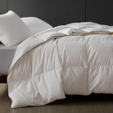 Lightweight Queen Down Comforter for Hot Sleepers & Summer