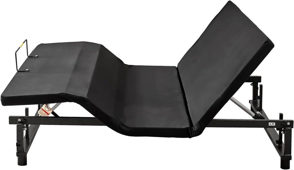 Ergonomic King Size Adjustable Bed Base, Wireless Remote Control, Whisper Quiet Durable Motor, Independent Head