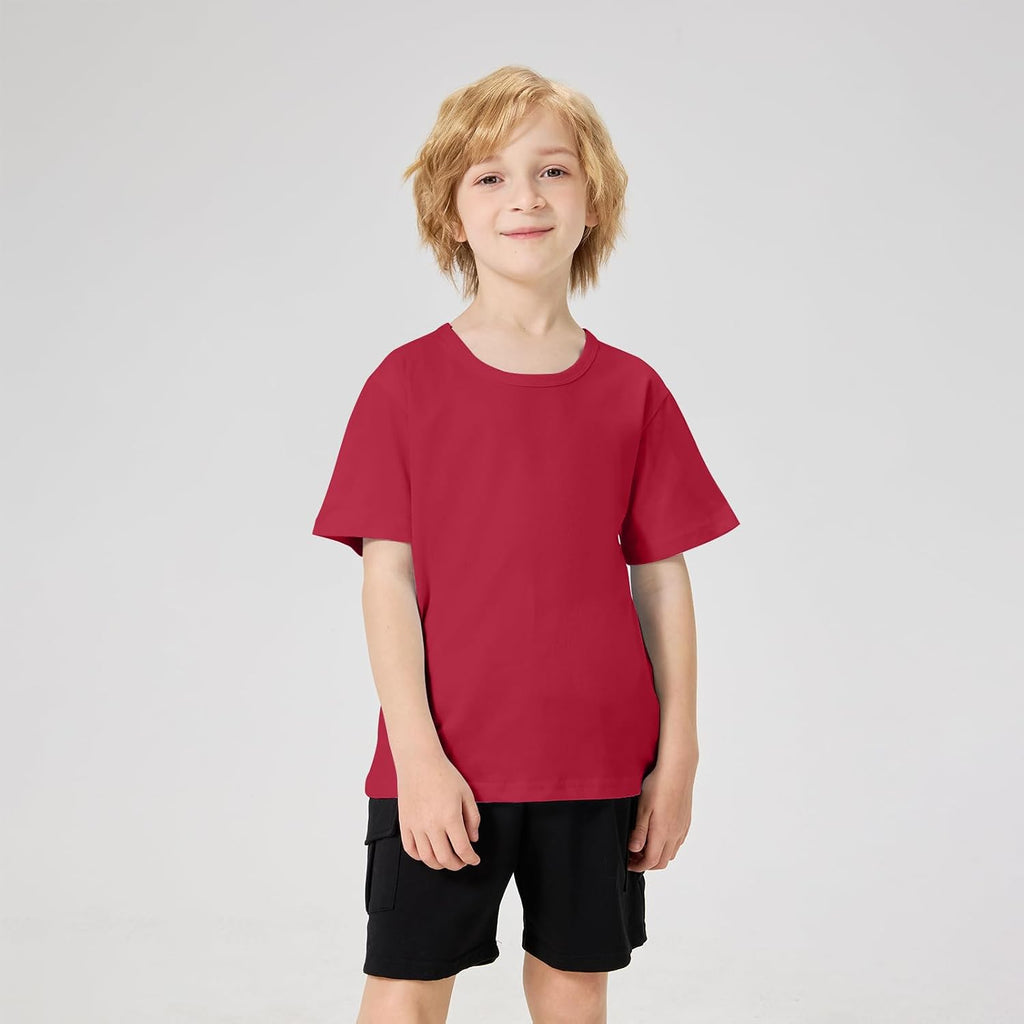 Pack Boys Shirts Cotton Short Sleeve Tops Kids T Shirts for Boy