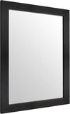 Wall Mirror Rectangle Decorative Mirror 12" x 16" , Black