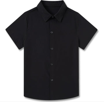 Boys Dress Shirt Short Sleeve Button Down Shirts