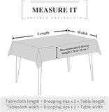 Rectangular Lace Fabric Tablecloth with Macrame Border Clear Embroidered Kitchen Tablecloths for Ele