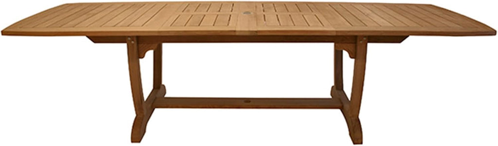 Gala Double Leaf Expansion Teak Table, 64/80/96-Inch