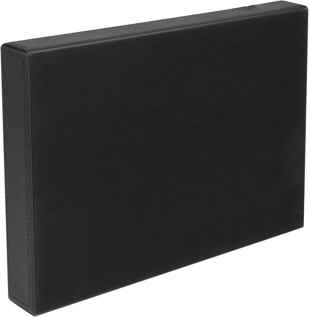 Faux Leather Valet Tray for Gift, Nightstand Organizer Decorative Dresser Tray Box with Phone Charging Station