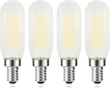 Frosted E12 LED Bulb Dimmable, T6/T25 Candelabra LED Light Bulbs 25W Equivalent, 4000K Neutral White, Tubular