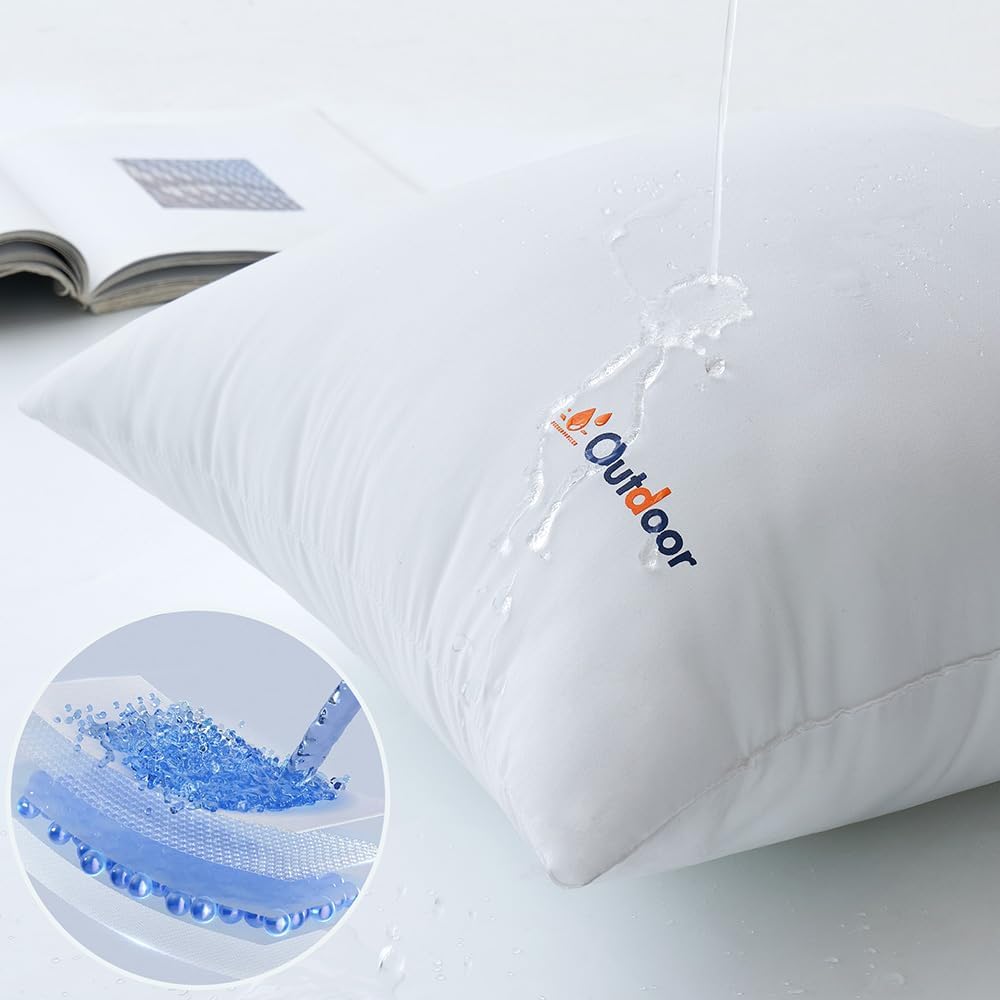 12x20 Inch Outdoor Waterproof Throw Pillow Inserts - Set of 2