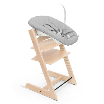 Tripp Trapp High Chair with Newborn Set Bundle, Natural | Includes High Chair, Newborn Set, for Newborns Up to 20