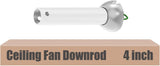 White 4 inch ceiling fan downrod
