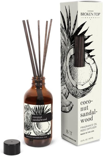 Natural Reed Diffuser Set (Coconut Sandalwood)