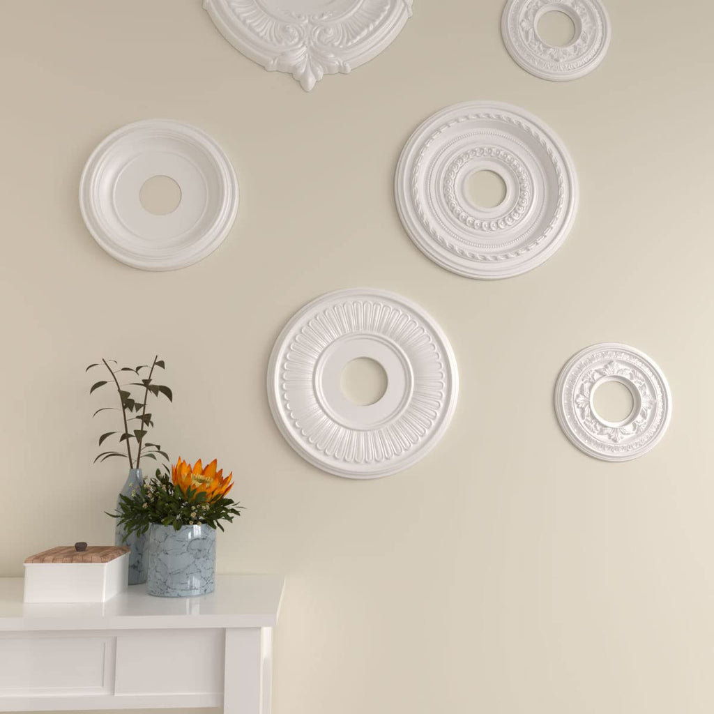 15 3/4"OD x 3 7/8"ID x 3/4"P Berkshire Ceiling Medallion (Fits Canopies up to 7")