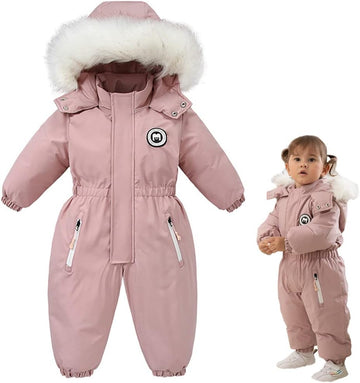Boys and Girls One Piece Snowsuits Overalls Ski Suits Winter Waterproof Coats Jumpsuits for Baby Toddler - ...