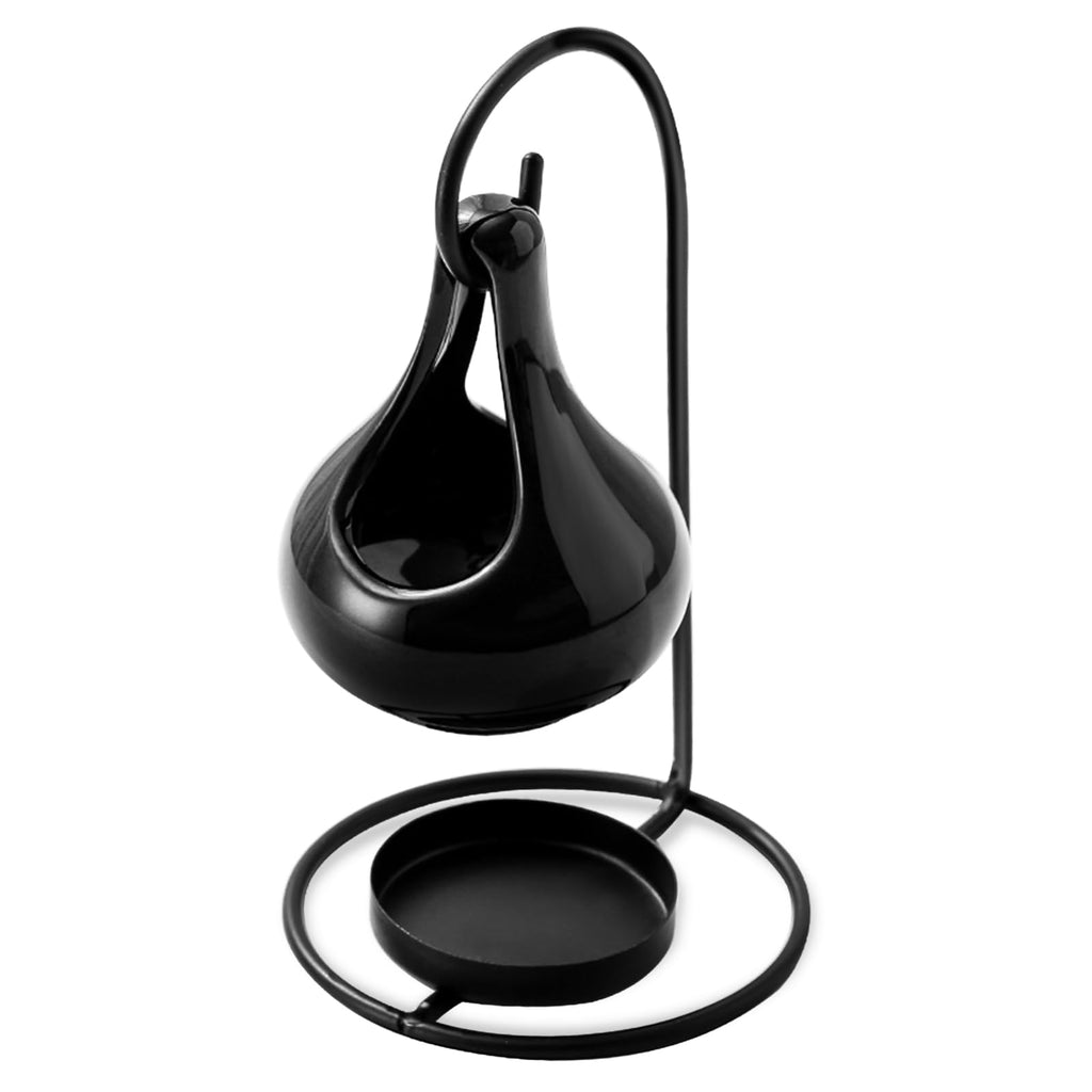 Hanging Cauldron Metal Wax Melt Essential Oil Burner Black, Essential Oils and Fragrance Scented Melter, Decorative