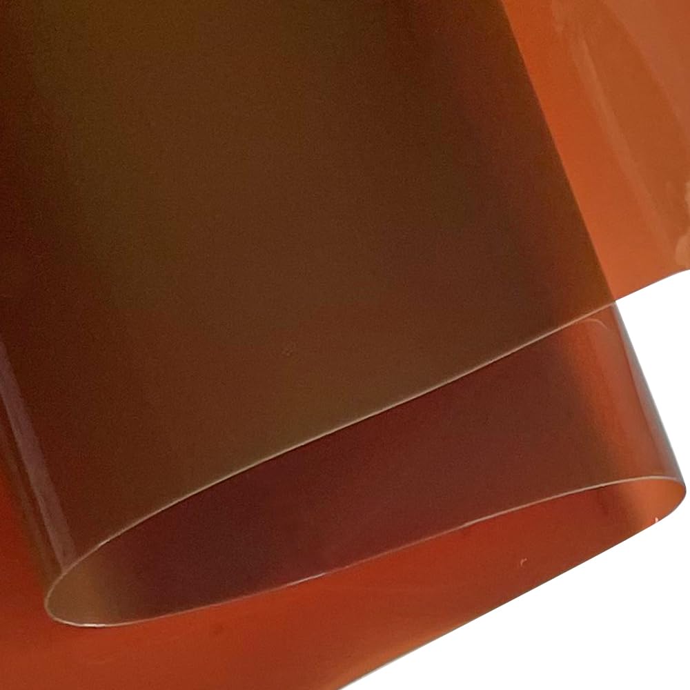 12 Gauge Brown Solid Clear TPU Waterproof Vinyl Fabric for Sewing Crafts and Home Decor, 54" Wide Sold by Separate