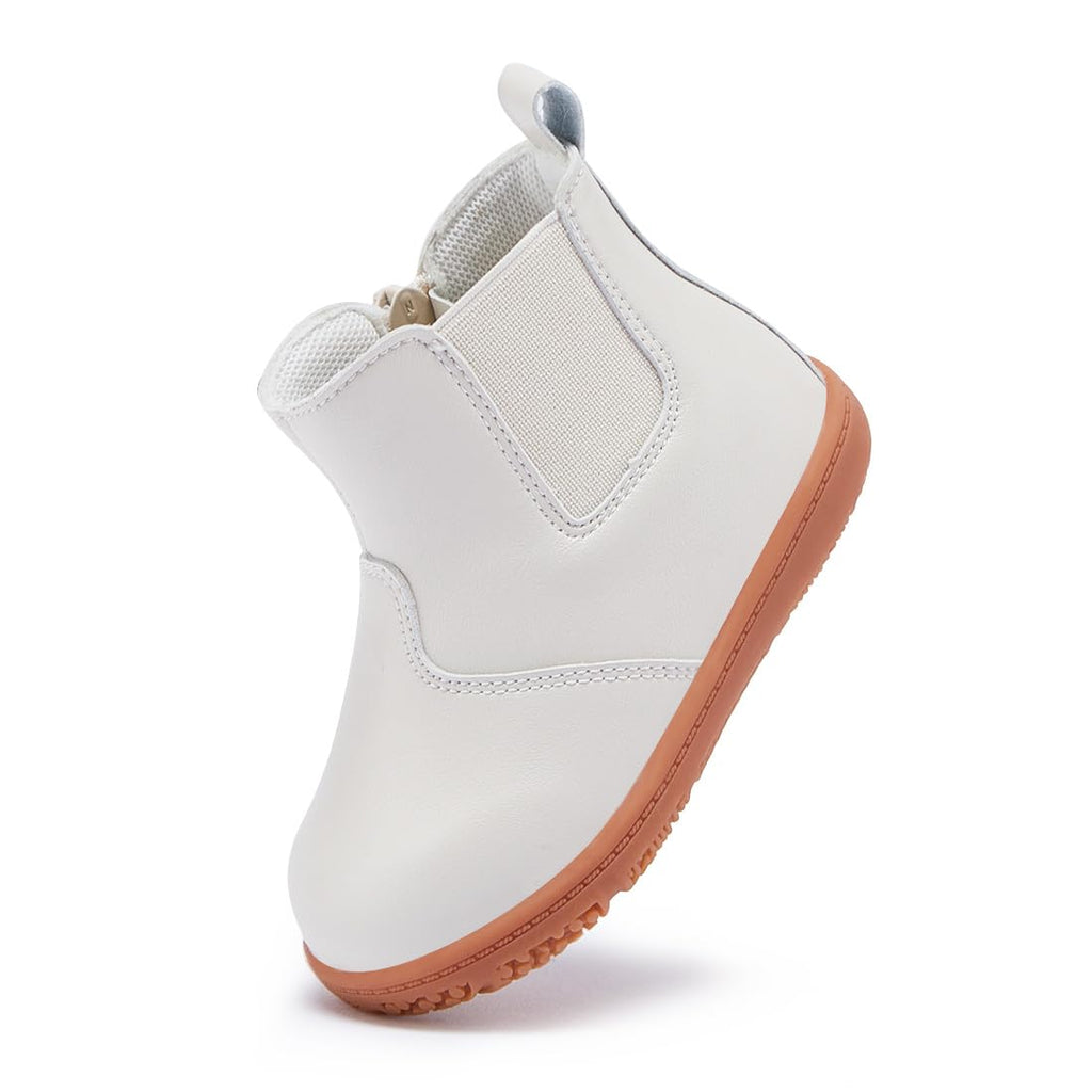 Baby Girl Boy Boots High Top Walking Shoes White