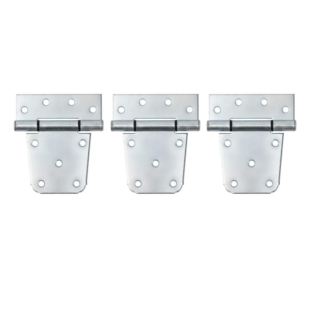 3-1/2" Heavy Duty Gate Hinges, 6 Pack T Strap Hinge, Zinc Plated