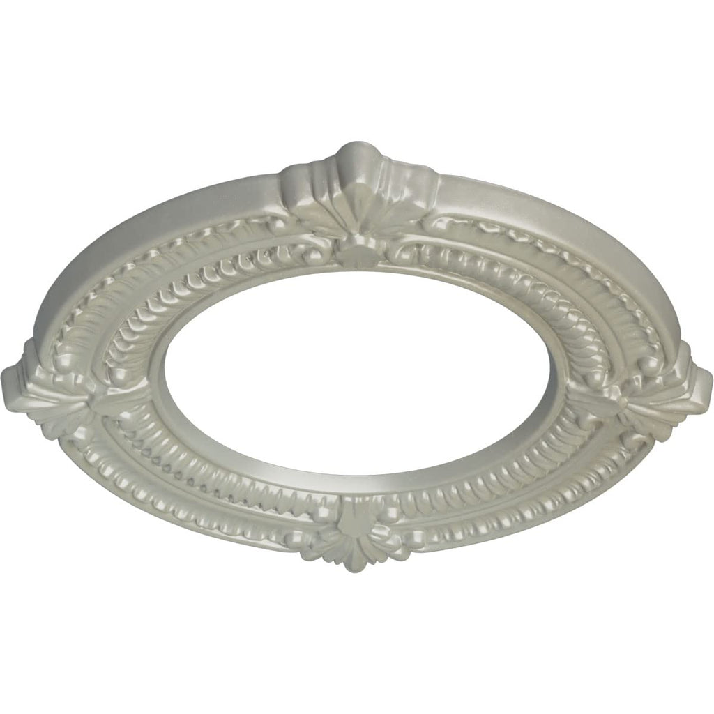 11 1/8"OD x 6 1/8"ID x 5/8"P Benson Ceiling Medallion, Flash Copper