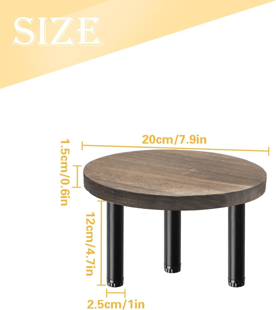 Drink Dispenser Water Stand, Wooden Beverage Dispenser with Metal Legs Fit Max 7.9 Inch Water Pitcher, Perfect - Set of 2