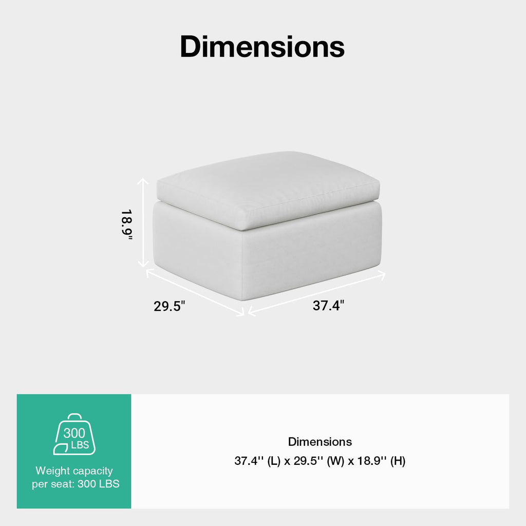 Modular Cloud Couch, Modern Sectional Sofa with Smarts Coil Support, Chenille Fabric, Upholstered Couch Apartments