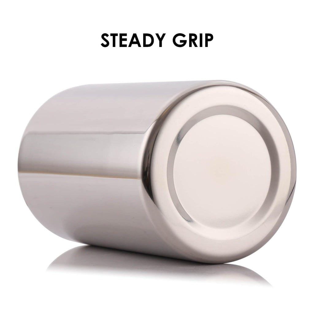 Double Wall Utensil Holder, 304 Stainless Steel Sleek Holder for Countertop